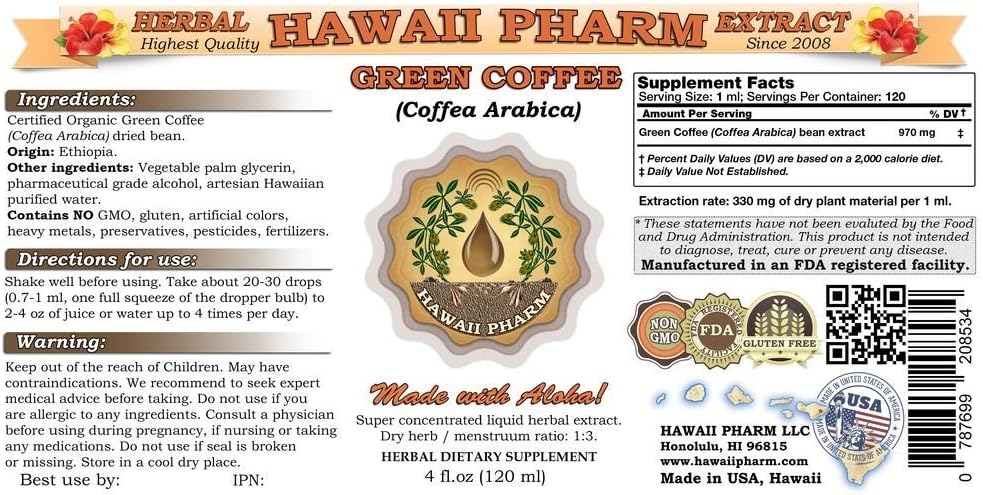 4-oz-hawaii-pharm-green-coffee-liquid-extract-supplement-coffea-arabica-bean-powder-tincture-2