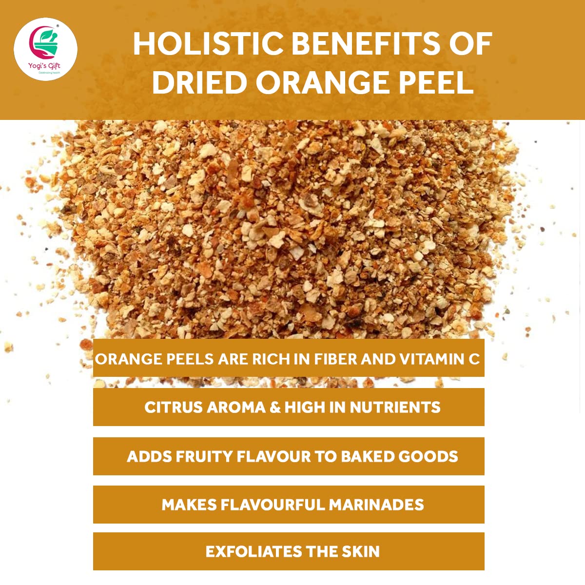 yogis-gift-dried-orange-peel-1-lb---premium-citrus-flavour-for-tea-cookies-bread-seasoning---small-granules---rich-aroma---by-yogis-gift-5