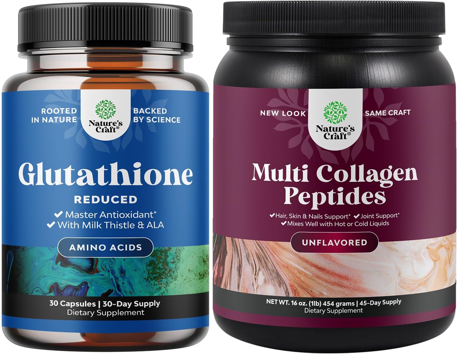 bundle-of-reduced-glutathione-supplement-with-glutamic-acid-and-multi-collagen-protein-powder---unflavored-bovine-collagen-type-1-and-3-for-bone-and-joint-support-for-women-and-men-1