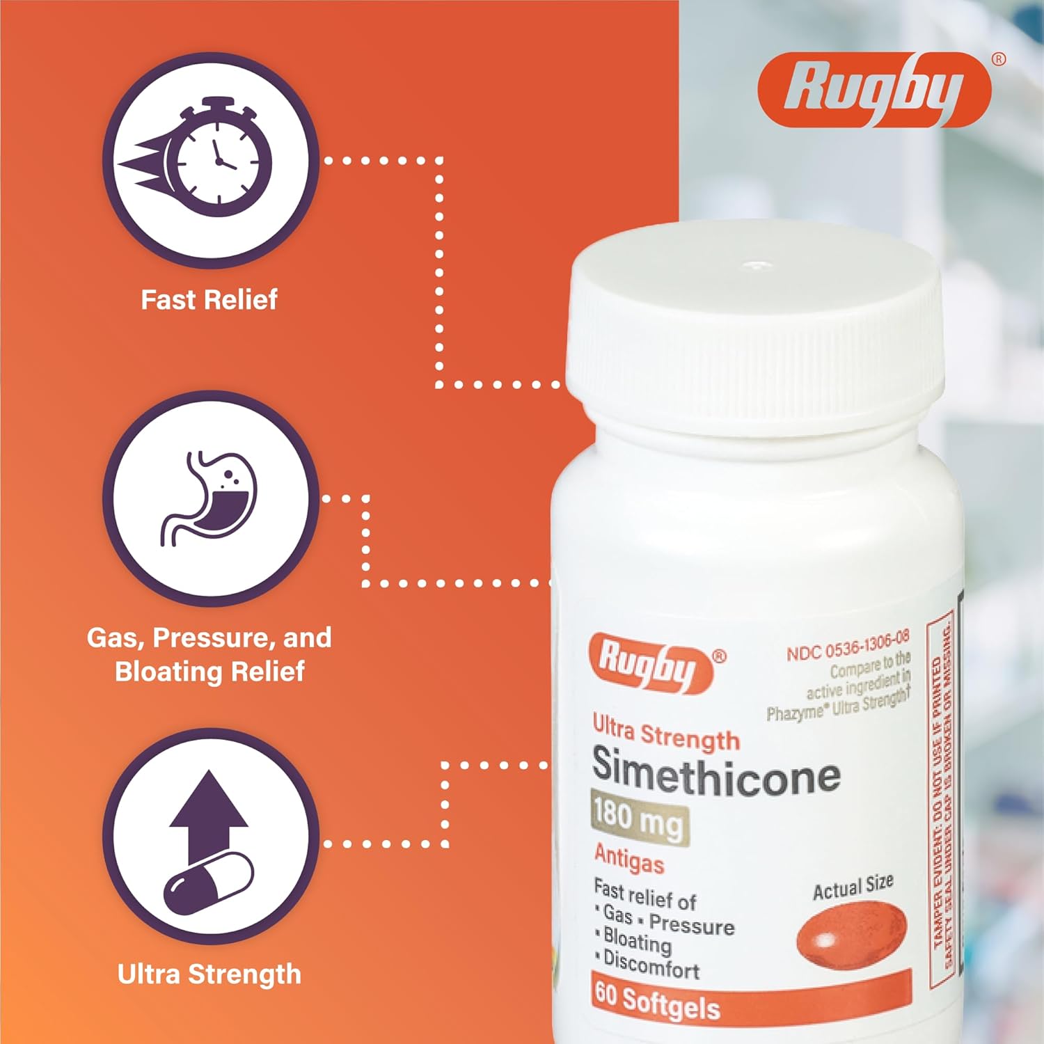rugby-ultra-strength-simethicone-gas-relief-softgels---180mg-maximum-gas-relief-for-adults---anti-flatulence-bloating-aid---60-softgels-6-pack-4
