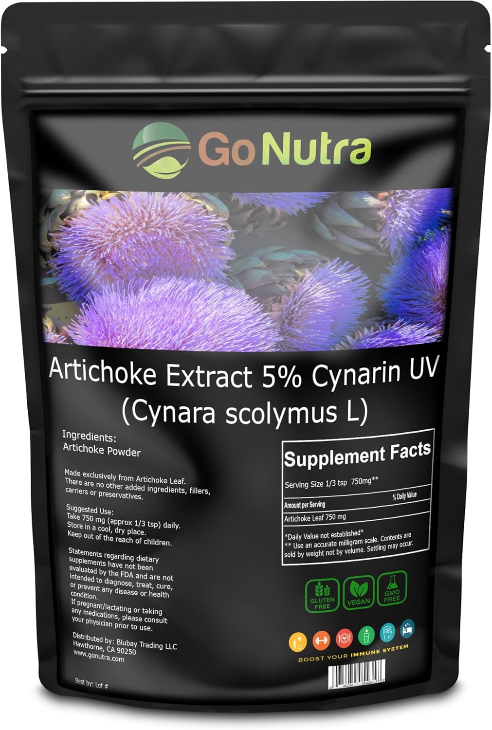 pure-artichoke-extract-powder---potent-5-cynarin---4oz-for-150-servings---natural-artichoke-leaf-stem-supplement-6