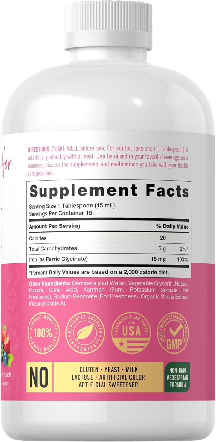 carlyle-liquid-iron-supplement-women---8-fl-oz-fruit-punch-flavor-vegetarian-non-gmo-gluten-free-2