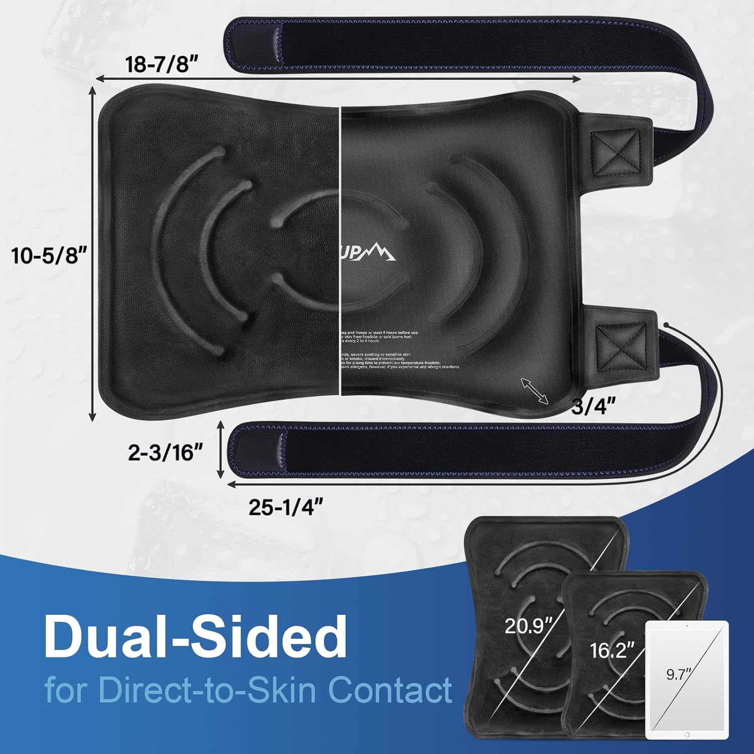 apexup-xxl-reusable-ice-pack-wrap-for-knee-pain-relief---flexible-gel-cold-pack-for-injuries---pain-relief-for-knee-back-shoulder-elbow-ankle-and-leg---black-1-pack-4
