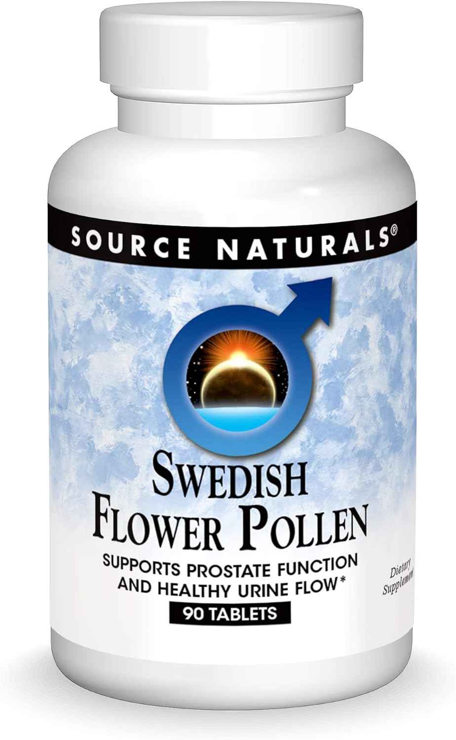 Support Prostate Health and Urine Flow with Source Naturals Swedish Flower Pollen - 90 Tablets