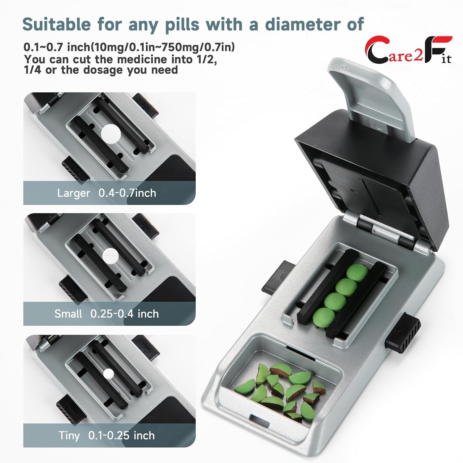 auto-centering-pill-cutter-device---aviation-aluminum-alloy-with-402-stainless-blade---anti-cut-design---ergonomic-control---designed-in-usa---silvery-4