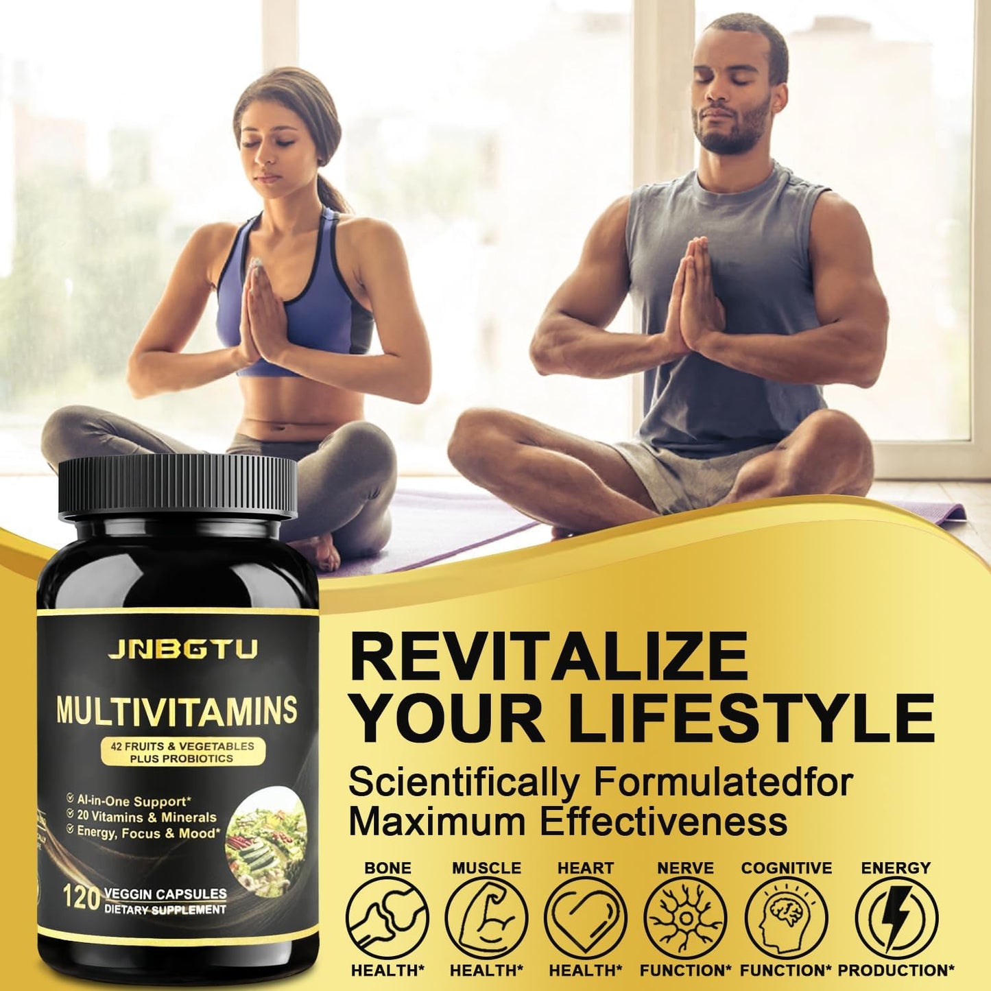 Multivitamin with Myo-Inositol, Magnesium, D-Chiro Inositol, Omega-3, Zinc, Vitamin D3 - 240 Count - 1000mg, 200mg, 50mg, 300mg, 10mg - Espot.com.au
