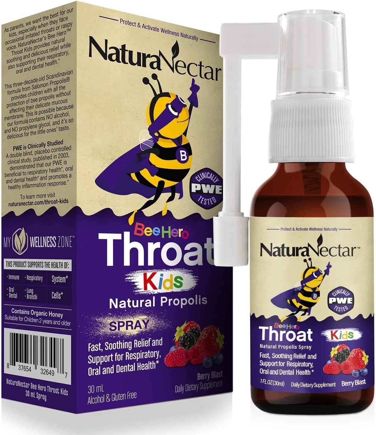 naturanectar-beehero-brazilian-bee-propolis-throat-spray---berry-blast-flavor---kids-throat-relief---comfort-protection---1-fl-oz-1