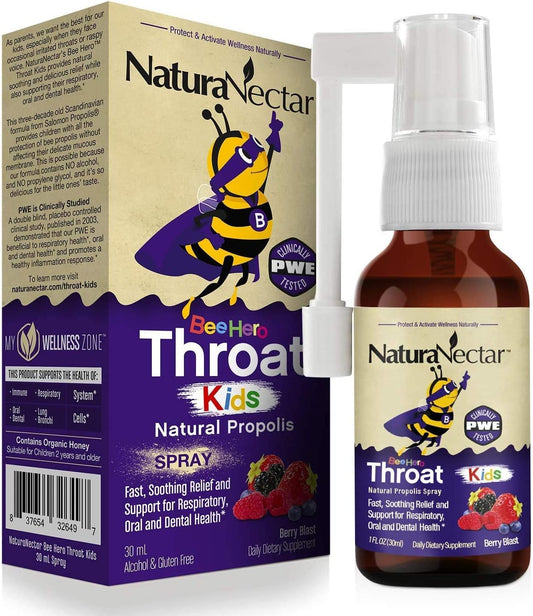 naturanectar-beehero-brazilian-bee-propolis-throat-spray---berry-blast-flavor---kids-throat-relief---comfort-protection---1-fl-oz-1