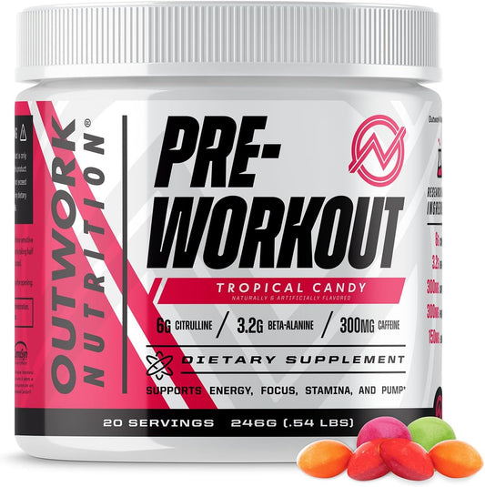sugar-free-pre-workout-powder-with-nootropics-for-men-women---tropical-candy-flavor-citrulline-malate-beta-alanine---backed-by-science-no-creatine-1