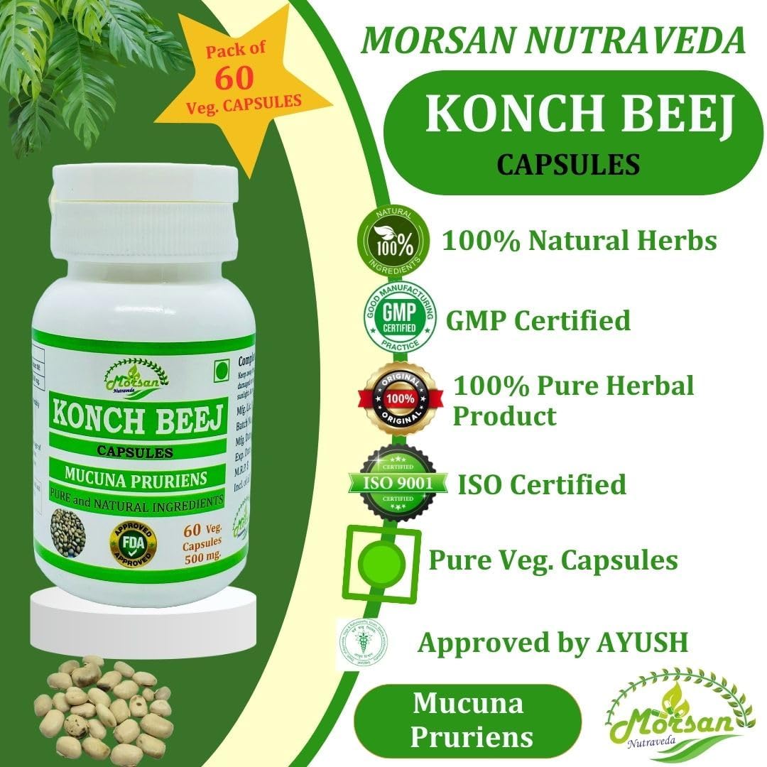 high-potency-morsan-nutraveda-kaunch-mucuna-pruriens-extract-capsules---100-herbal-60-x-500mg-veg-capsules-pack-of-1-jar-4