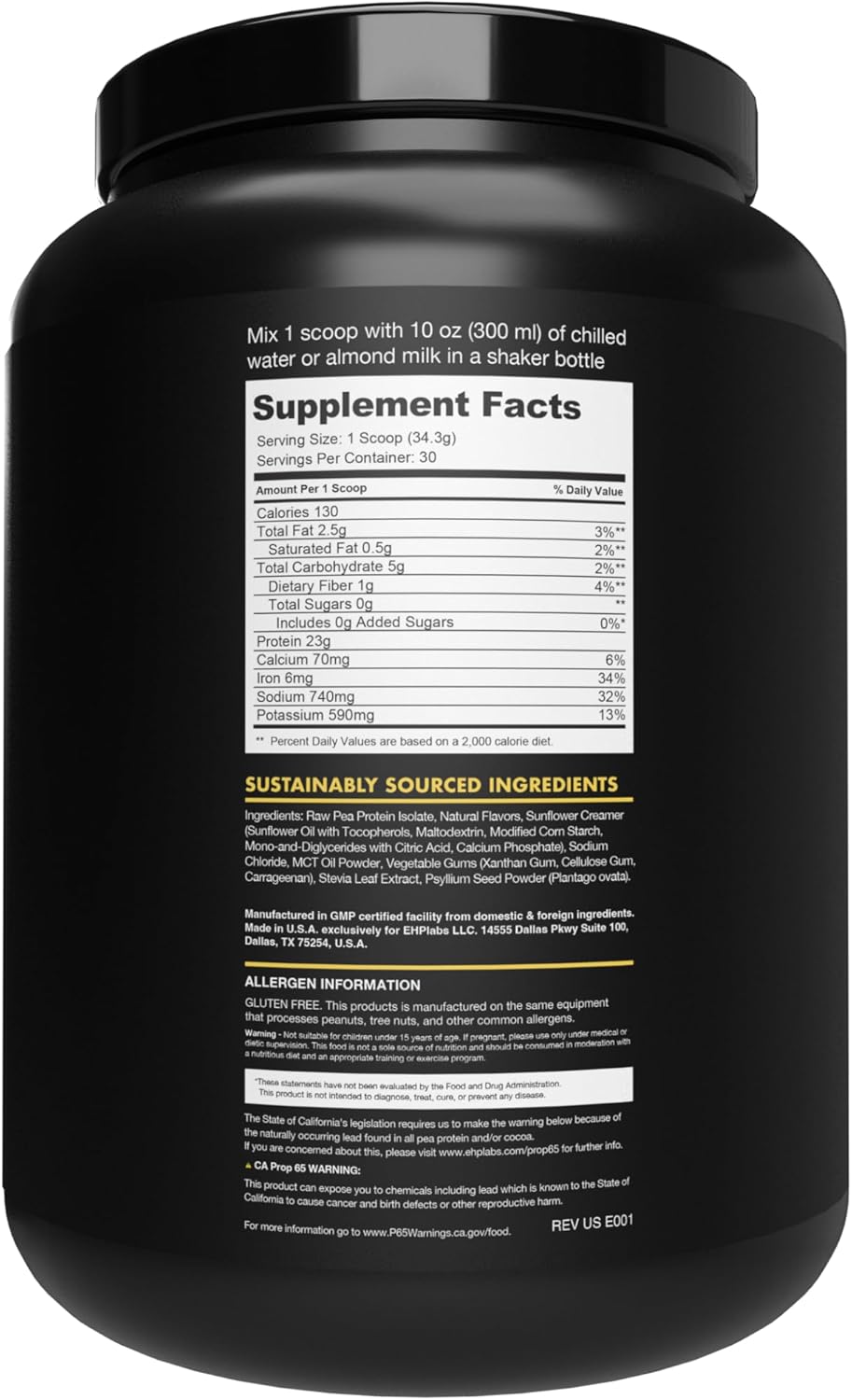organic-vegan-protein-powder---plant-based-meal-replacement-shake-23g-pea-protein-dairyglutensoy-free-no-added-sugar---30-servings-banana-bread-7