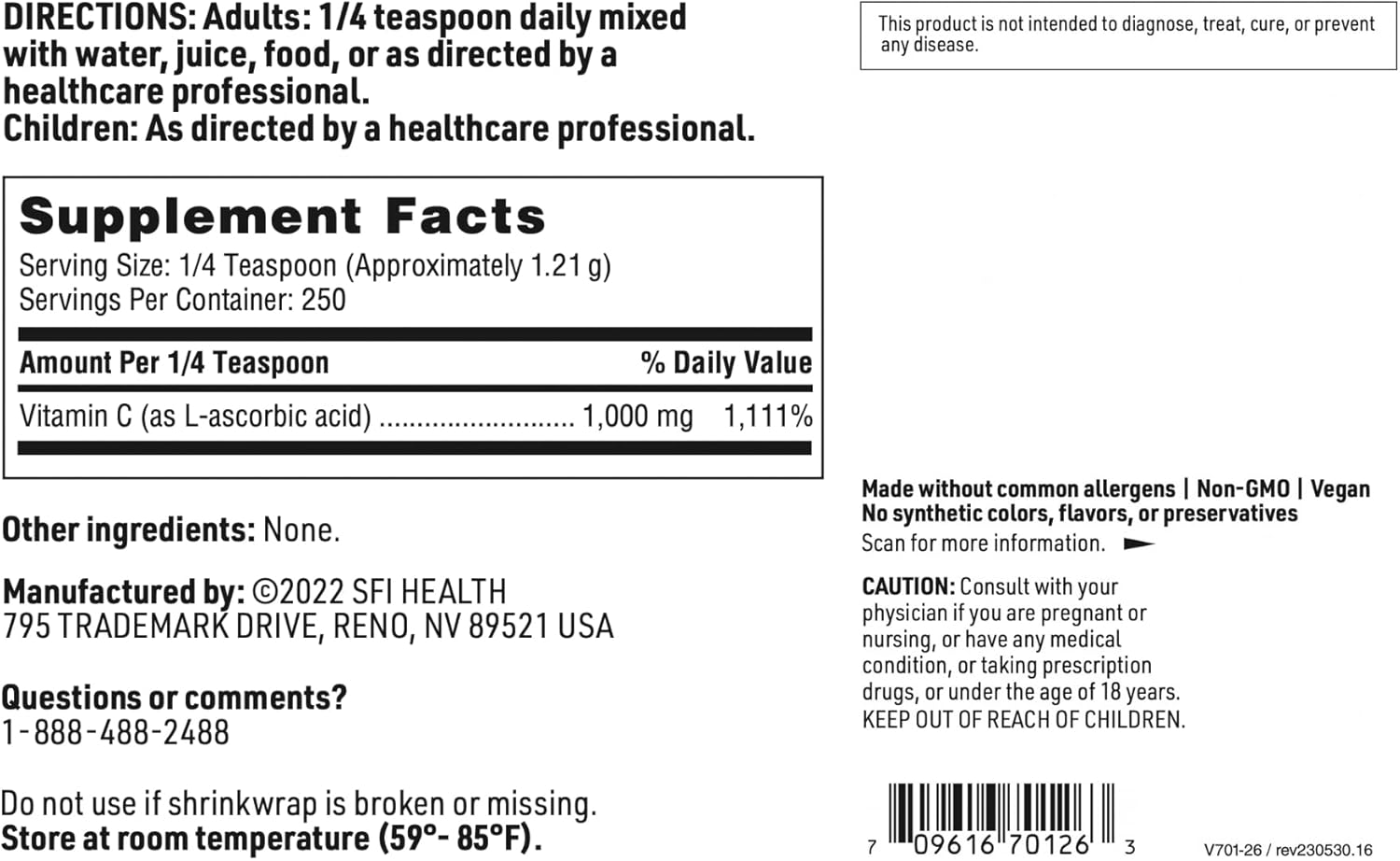 klaire-labs-vitamin-c-powder---pure-1000mg-l-ascorbic-acid-for-immune-system-collagen-support-250-servings-4