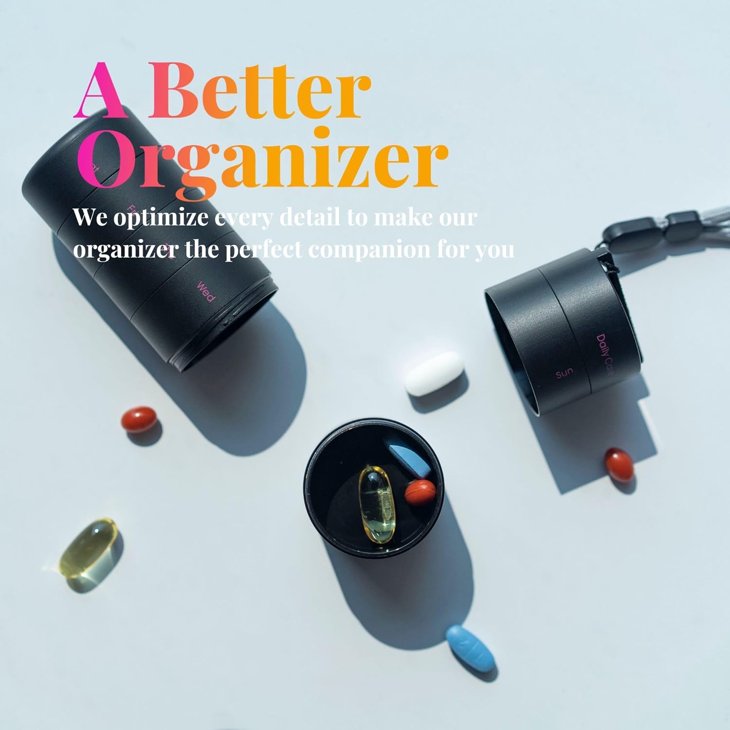 ankomn-travel-vitamin-organizer-stackable-daily-pill-case-with-quick-release-thread---airtight-once-a-day-vitamin-container---weekly-medicine-holder-black-7