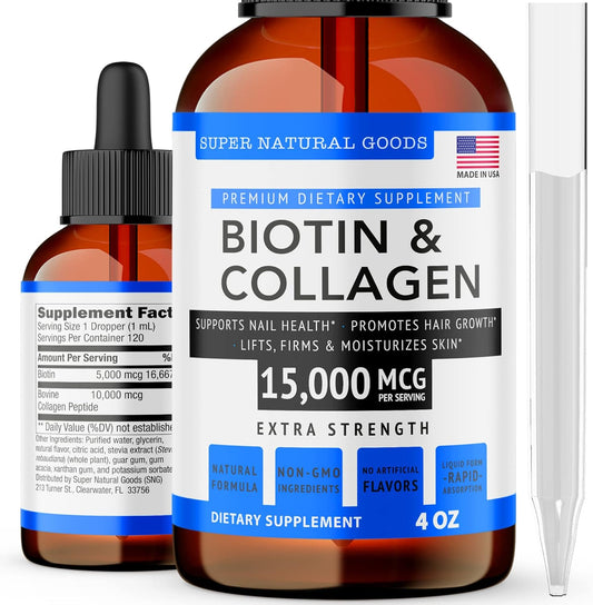 biotin-collagen-vitamins-for-hair-skin-nails-gut-health---anti-aging-supplement---made-in-usa---non-gmo-cruelty-free---4-oz-15000mcg-1
