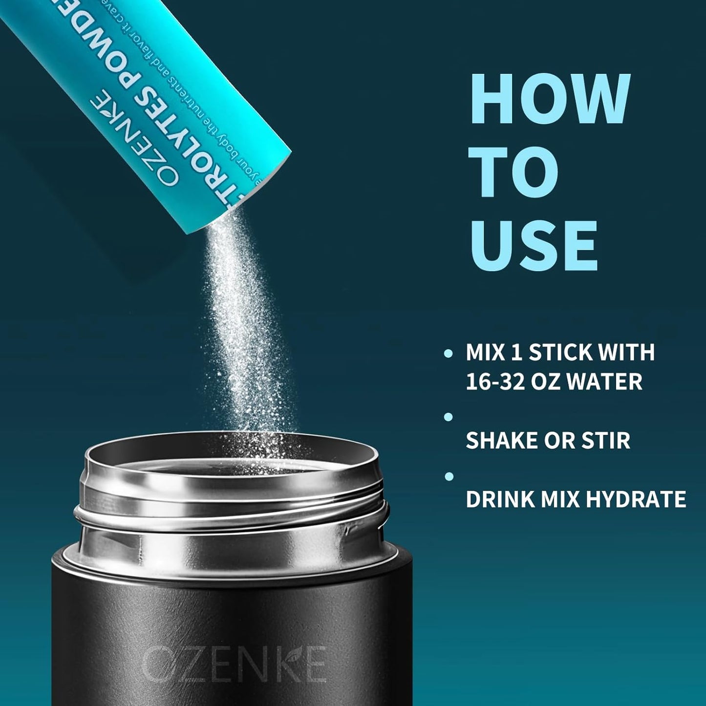 ozenke-electrolyte-powder-packets---30-sticks-sugar-free-hydration-mix-for-rapid-hydration---travel-friendly-electrolyte-drink-mix---6-flavors-available-7