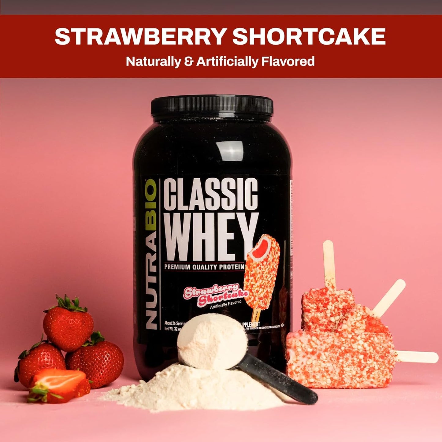 nutrabio-classic-whey-protein-powder-supplement---strawberry-shortcake-flavor---2-pounds---25g-protein-per-serving---no-fillers-or-artificial-colors-8