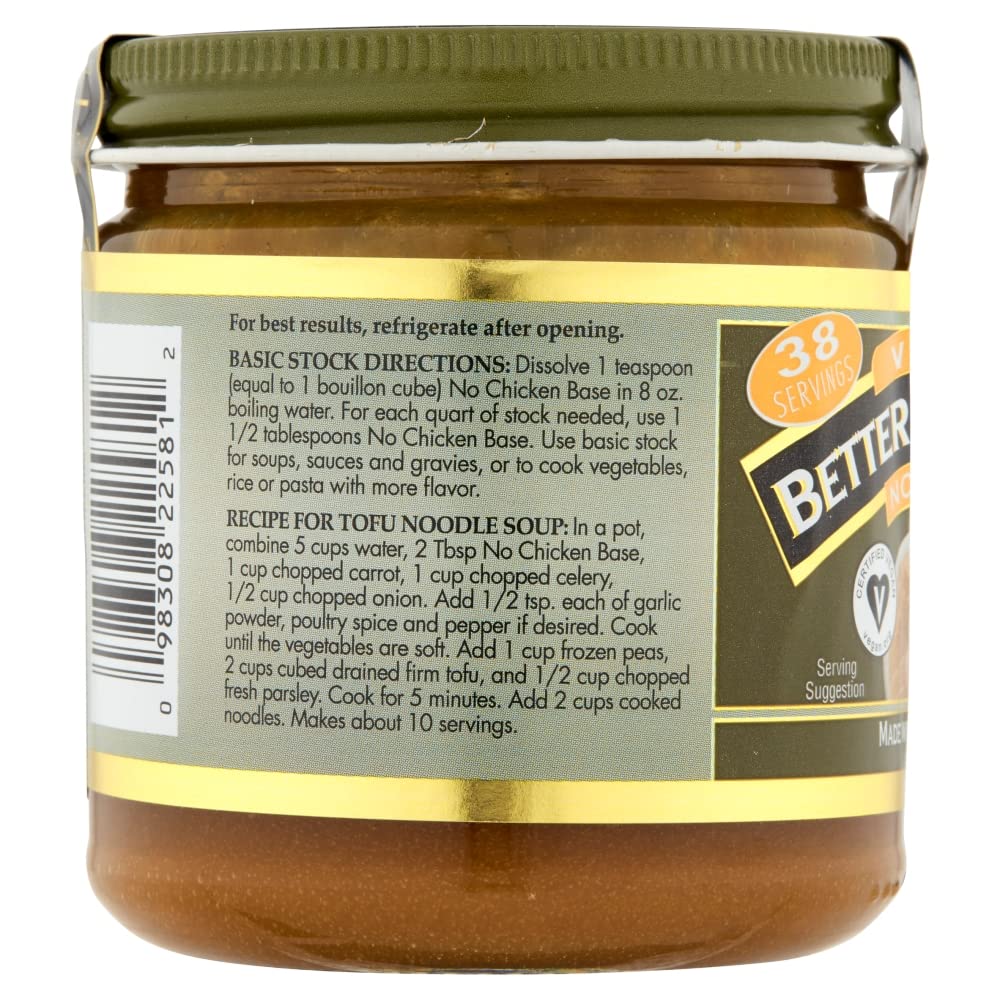 vegetarian-no-chicken-base-by-better-than-bouillon-vegan-certified-seasoned-vegetables-makes-95-quarts-38-servings-8-oz-jar---pack-of-1-4