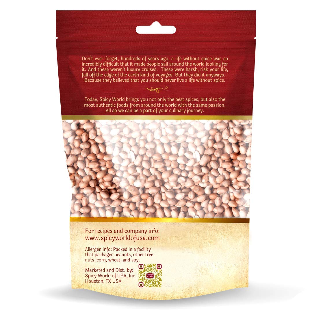 4lb-spicy-world-raw-peanuts---unsalted-whole-with-skin---usa-grown-red-skin-spanish-grade---all-natural-8