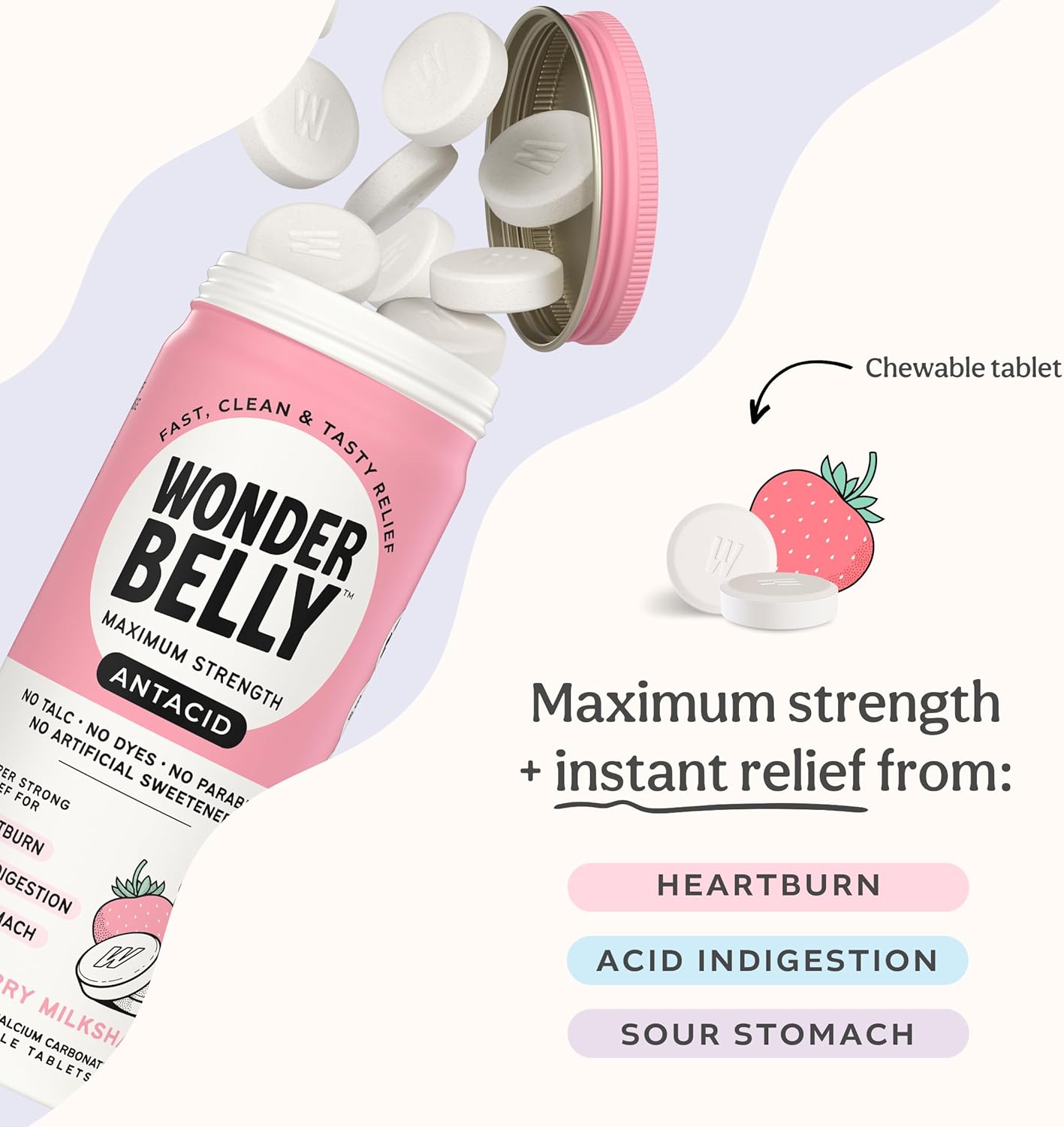 extra-strength-wonderbelly-antacid-chewable-tablets---1000-mg-calcium-carbonate-for-heartburn-acid-indigestion-relief---strawberry-milkshake-flavor---60-count-2