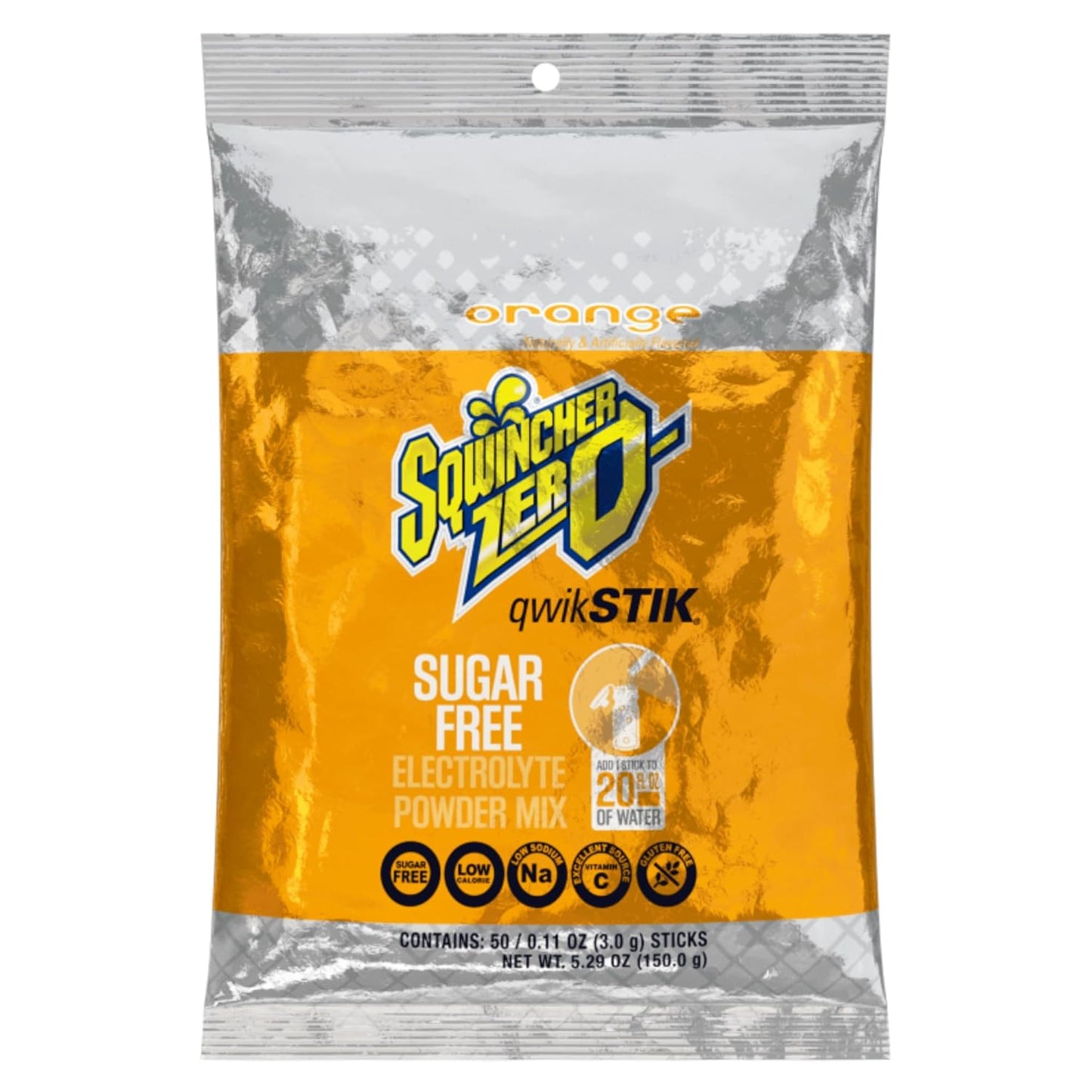 sqwincher-zero-qwik-stik-orange-electrolyte-powder-hydration-drink-mix---sugar-free-low-calorie-low-sodium---11-oz-packet-pack-of-50-1