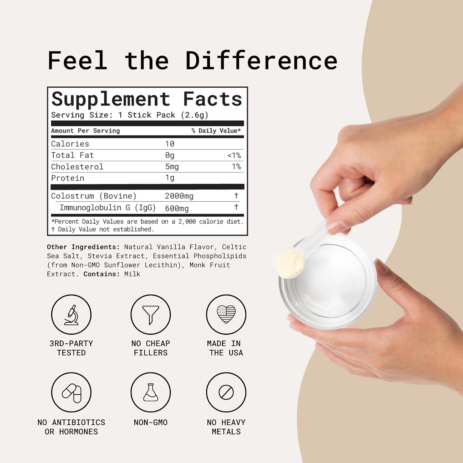 holistic-human-health---bovine-colostrum-stick-packs-liposomal-whole-convenient-travel-size-high-igg-powder-ethically-made-in-the-usa-easy-vanilla-mix-3