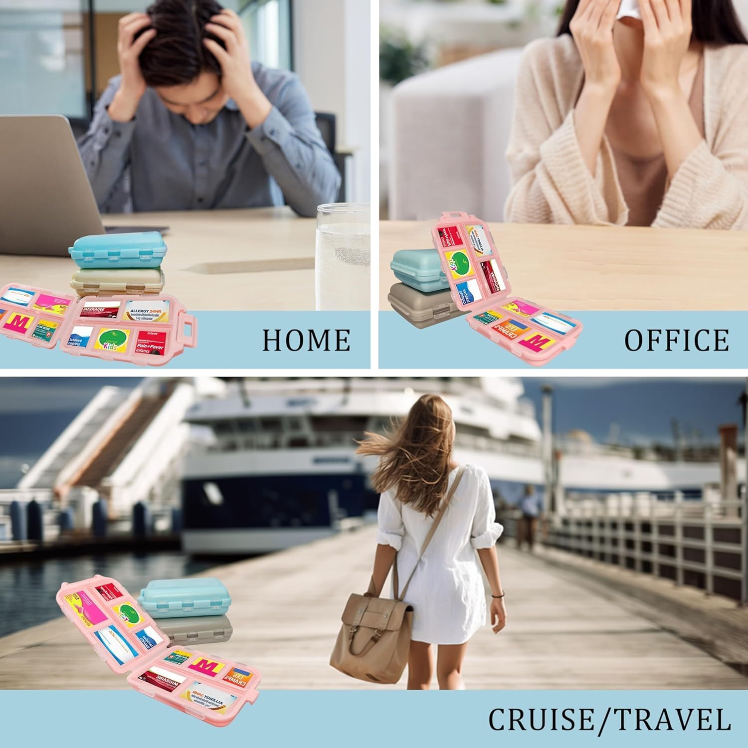 purple-pocket-pharmacy-with-146-medicine-labels---mini-pill-organizer-for-travel---daily-medication-storage-case---7-day-pill-container-5