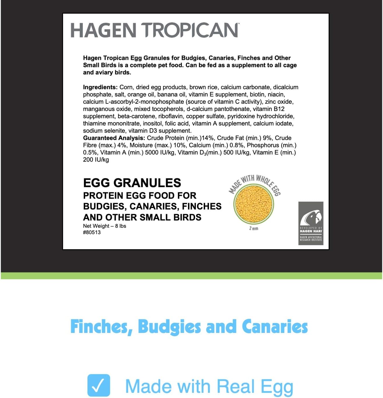 hari-tropican-parrot-food-with-egg-granules-for-finches-budgies-canaries---8-lb-bag-2