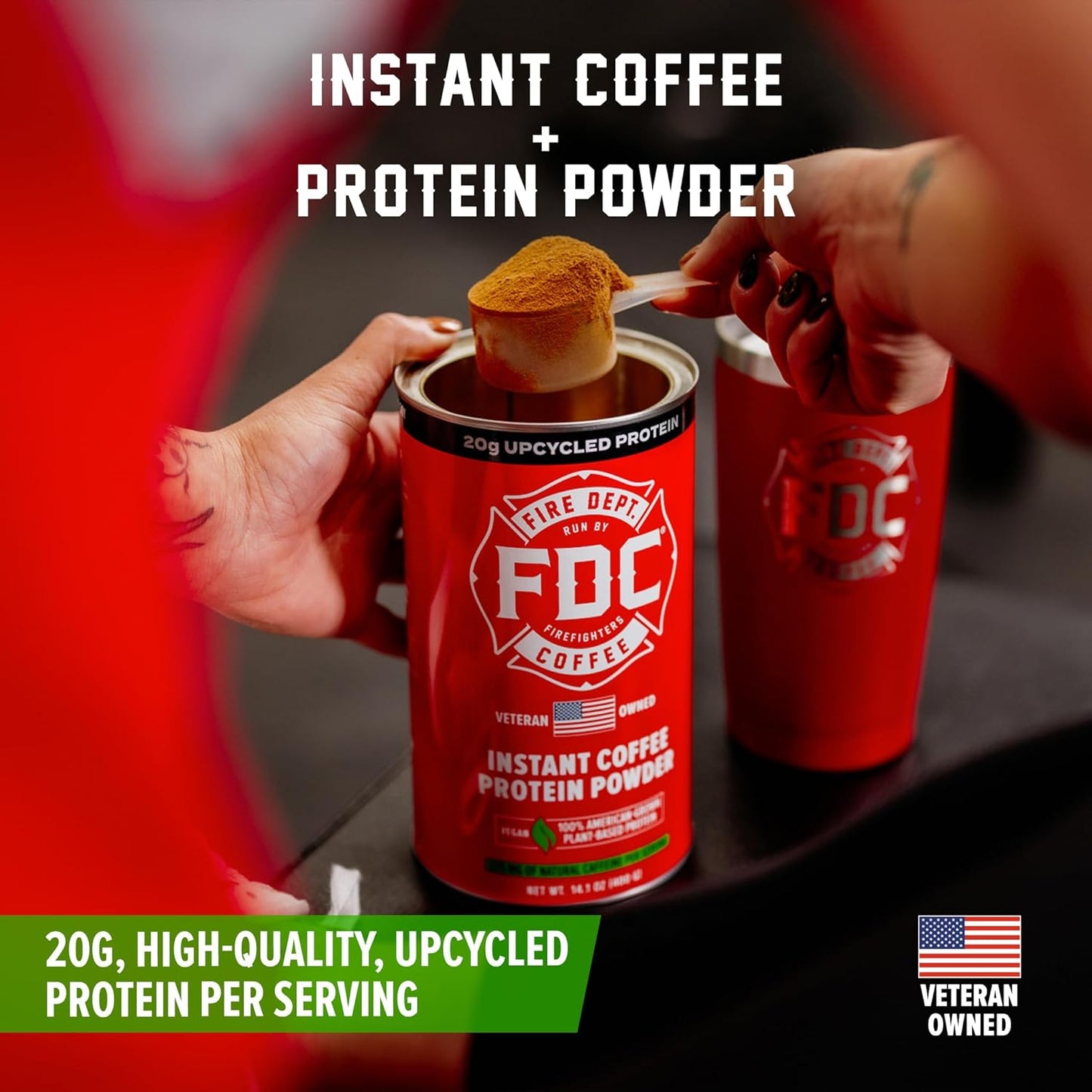 veteran-owned-instant-coffee-protein-powder-with-plant-based-protein---supports-firefighters---made-with-upcycled-barley-protein---141-oz-can-2
