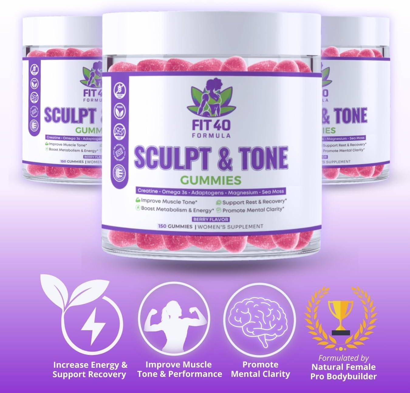 fit40-formula-sculpt-tone-gummies---womens-fitness-supplement-40-with-creatine-magnesium---natural-muscle-tone-energy-support---150-gummies-5