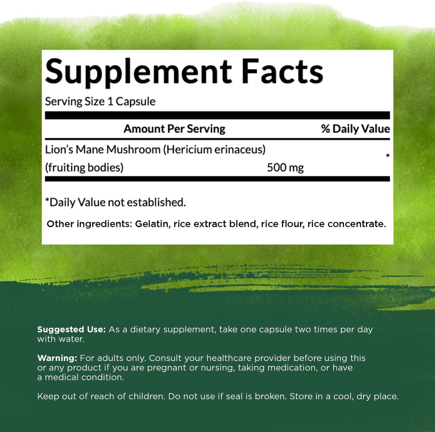 500-mg-lions-mane-mushroom-capsules---60-capsules---cognitive-function-support-supplement-by-swanson-4