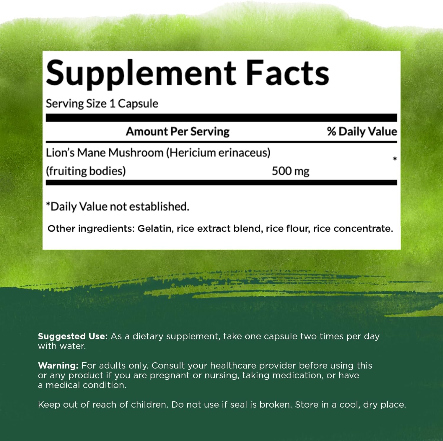 500-mg-lions-mane-mushroom-capsules---60-capsules---cognitive-function-support-supplement-by-swanson-4
