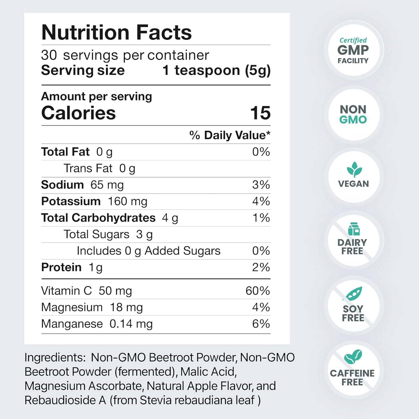 HumanN SuperBeets Beetroot Powder - Natural Nitric Oxide Booster for Heart Health - Non-GMO Superfood Supplement with Original Apple Flavor, 30 Servings - Espot.com.au