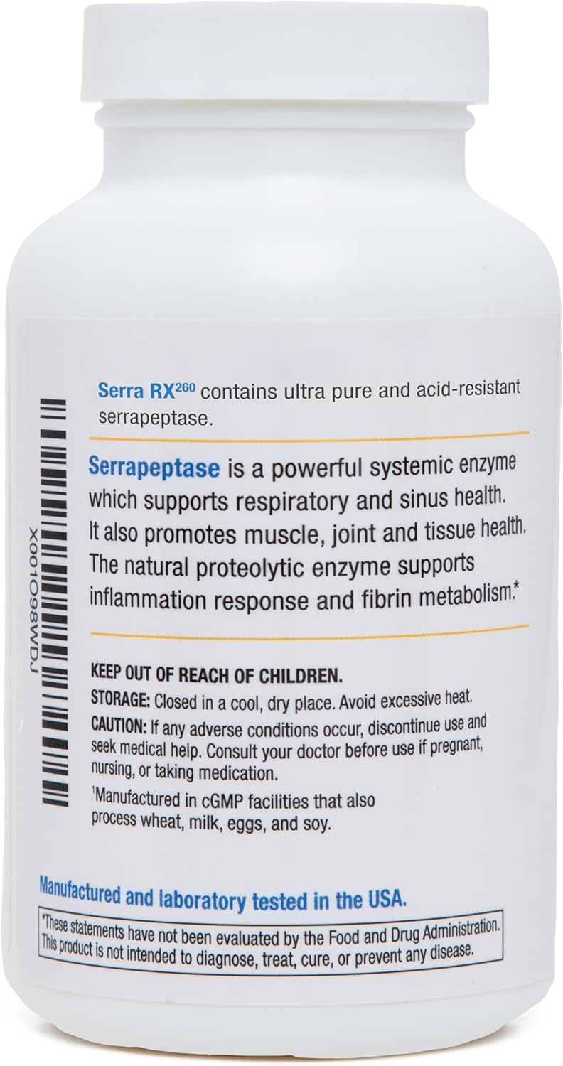 serra-rx-260000-su-serrapeptase-enzyme-capsules---non-gmo-gluten-free-vegan-formula-for-sinus-immune-lung-health---120-veg-caps-3