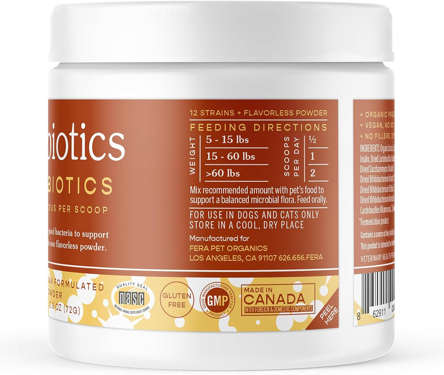 fera-pet-organics-probiotic-supplement-for-dogs-cats---12-strains-prebiotics---vet-formulated---supports-digestive-health---60-scoops-8