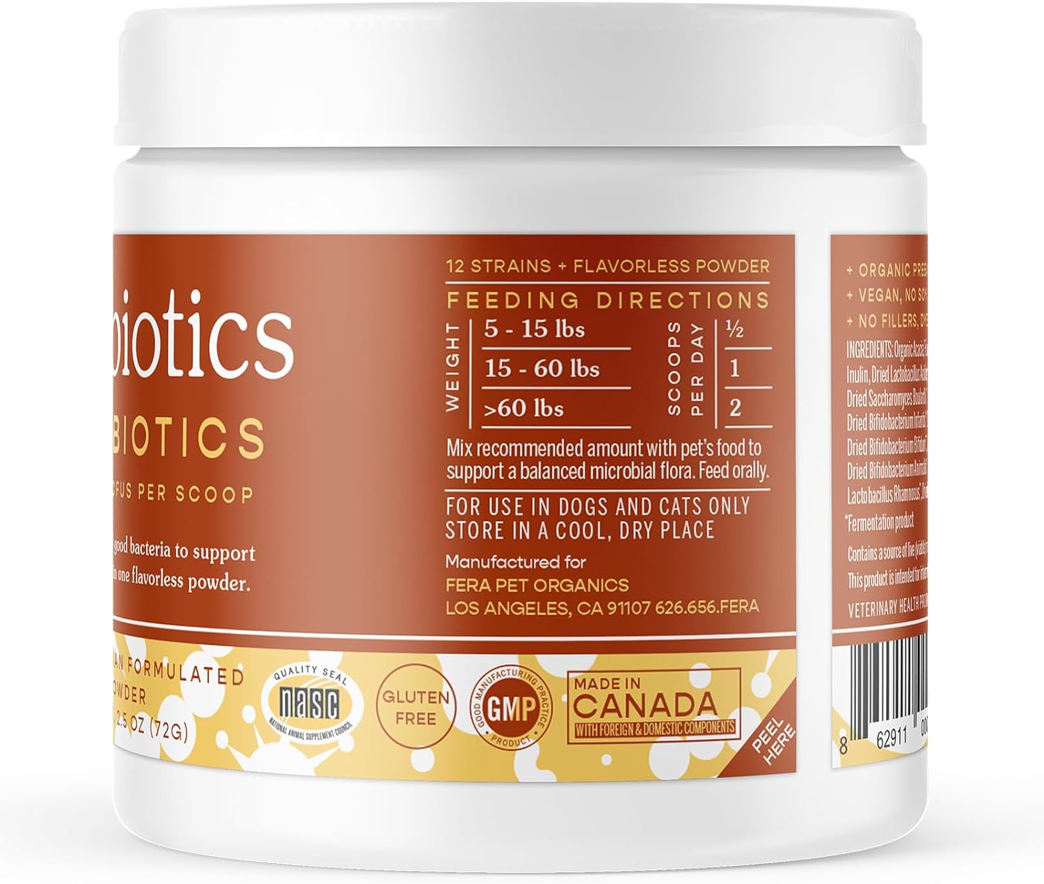 fera-pet-organics-probiotic-supplement-for-dogs-cats---12-strains-prebiotics---vet-formulated---supports-digestive-health---60-scoops-8