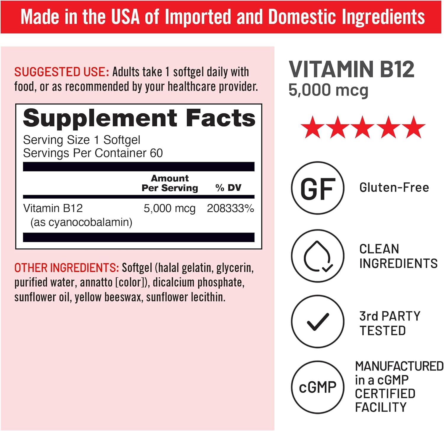 extra-strength-vitamin-b12-5000-mcg-supplement-for-energy-mental-clarity-nervous-system-health---easy-to-swallow-softgels---soy-and-gluten-free---non-gmo---60-count-6