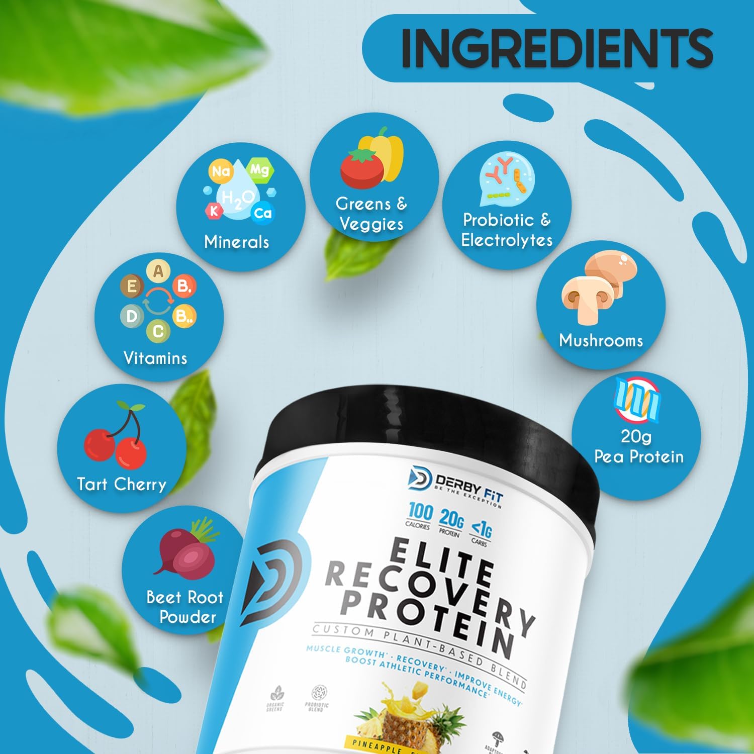 derby-fit-elite-recovery-protein-low-carb-pineapple-delight-powder---gluten-free-vegan-dairy-free---20-servings-4