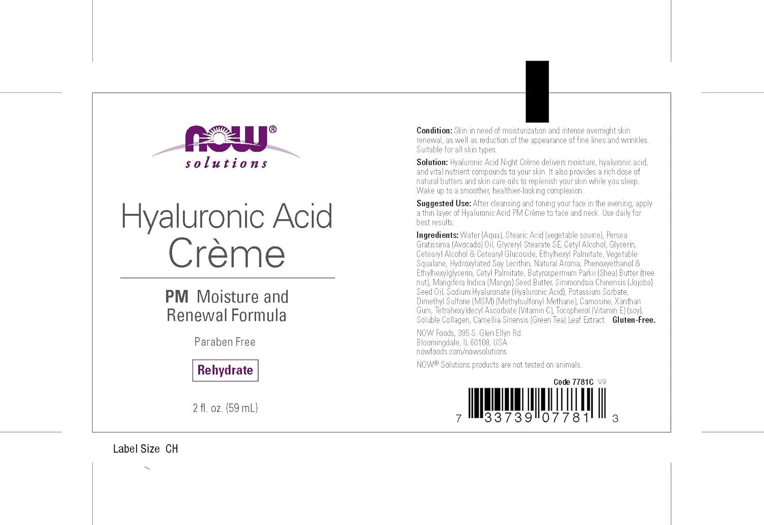 now-foods-solutions-hyaluronic-acid-pm-cream---2-fl-oz-59-ml---hydrating-night-cream-for-skin-renewal-and-moisture-boost-2
