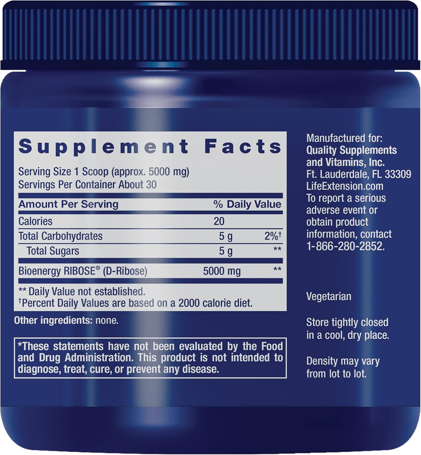 vegetarian-d-ribose-powder-for-cellular-energy-production-heart-muscle-health---gluten-free-non-gmo-150g-2
