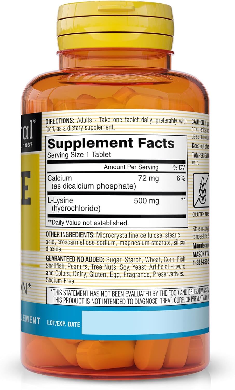 mason-natural-l-lysine-500mg-with-calcium-tablets---300-count-supports-immune-function-and-nutrient-absorption-pack-of-3-2