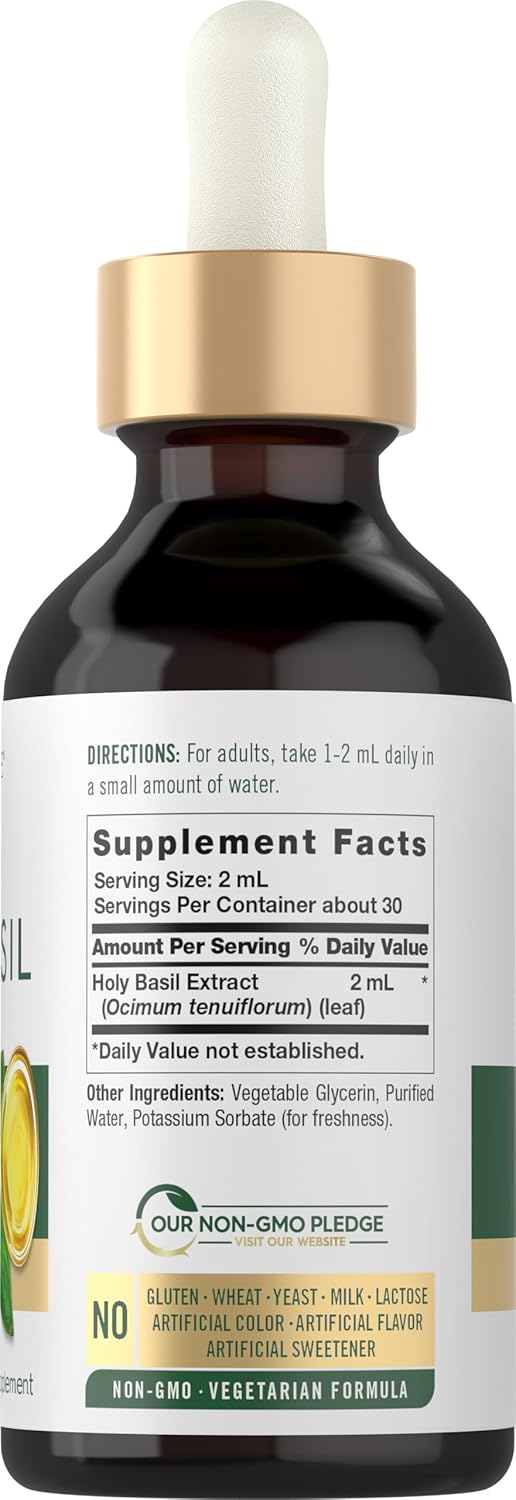 organic-holy-basil-extract-liquid---2-fl-oz-tincture-tulsi-herb-supplement-vegetarian-non-gmo-gluten-free-2