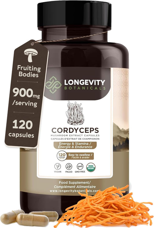 organic-cordyceps-mushroom-capsules---ultra-concentrated-extract-supplement-for-energy-endurance-and-stamina---100-fruiting-body---120-count-1