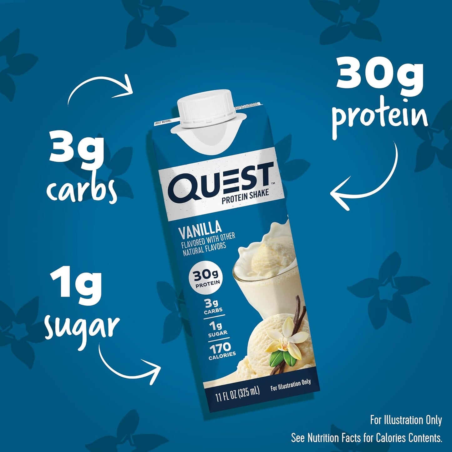 vanilla-protein-shake---quest-nutrition-30g-protein-3g-net-carbs-gluten-free-keto-friendly---4-count-x-11-floz-pack-of-3---ready-to-drink-3