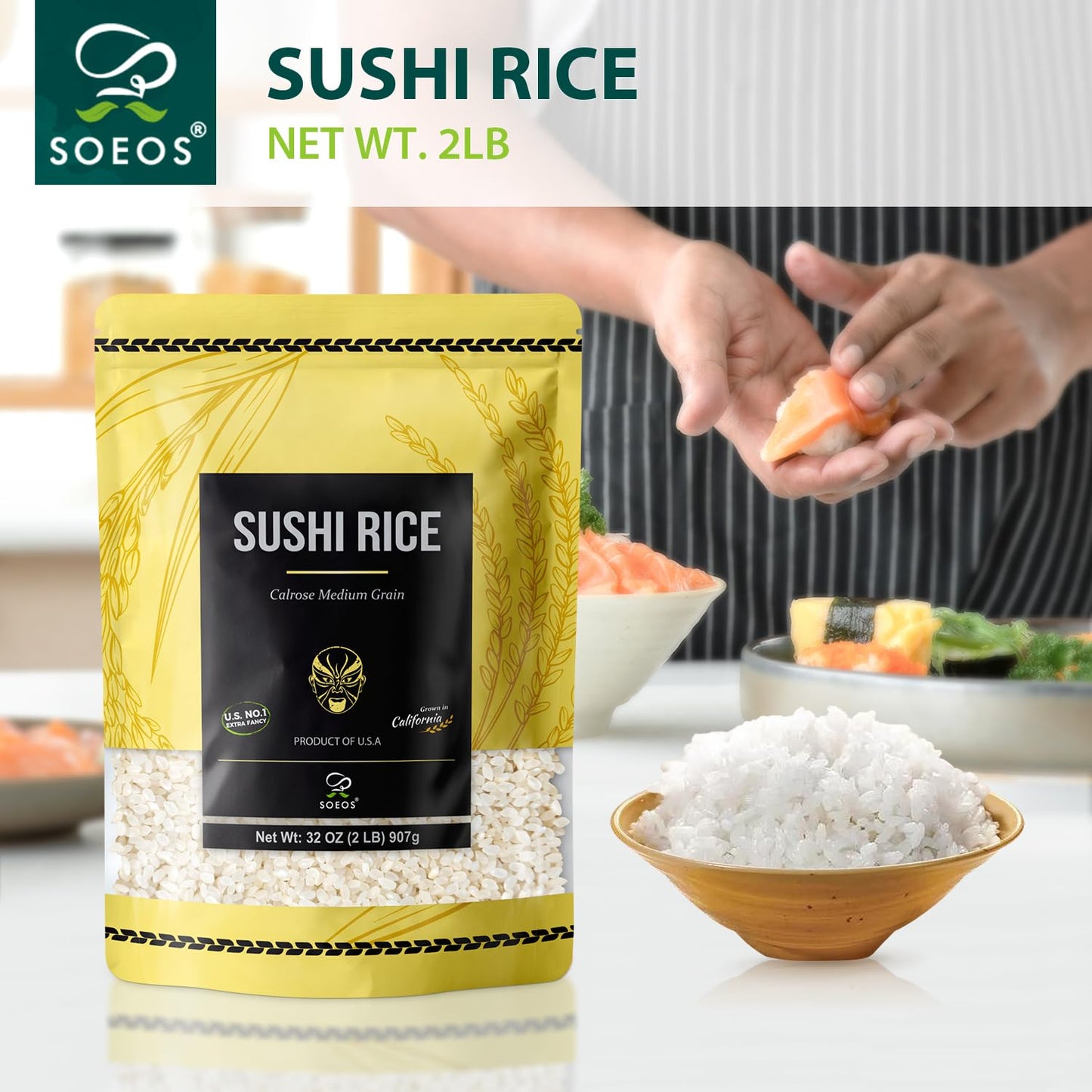 soeos-sushi-rice-medium-grain-white-sticky-rice-for-sushi-rolls-japanese-food---calrose-rice---2lb-32oz-3