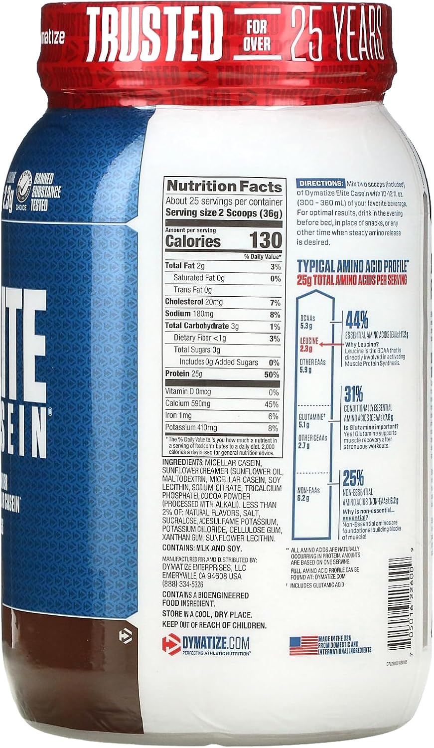 dymatize-elite-casein-protein-powder---25g-protein-54g-bcaas-23g-leucine-for-muscle-recovery---rich-chocolate-flavor---2-pound-pack-2