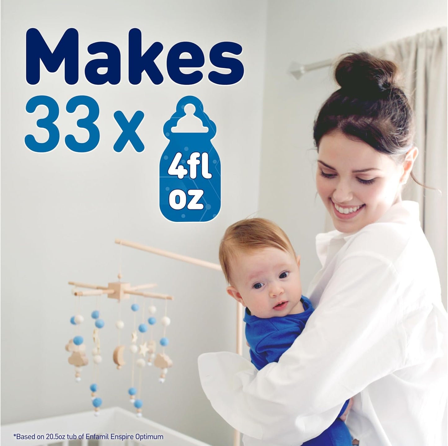 Enfamil Enspire Optimum Baby Formula Powder with Dual Prebiotics, Immune-Supporting Lactoferrin, 20.5 Oz, Pack of 8 - Espot.com.au