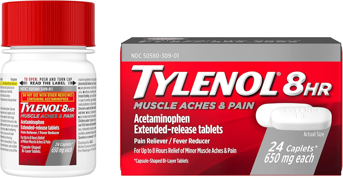 tylenol-8-hour-muscle-aches-pain-relief-tablets---650-mg-acetaminophen-fever-reducer-for-muscle-joint-pain-backache-relief---24-count-9