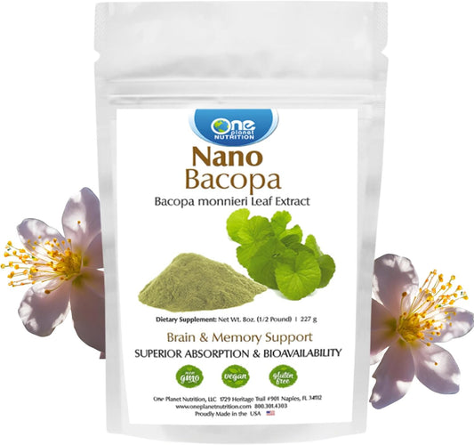 nano-bacopa-powder-8-oz---bacopa-monnieri-extract-for-memory-focus---nano-technology-for-easy-absorption---excipient-free-non-gmo-vegan-gluten-free---227-servings-1