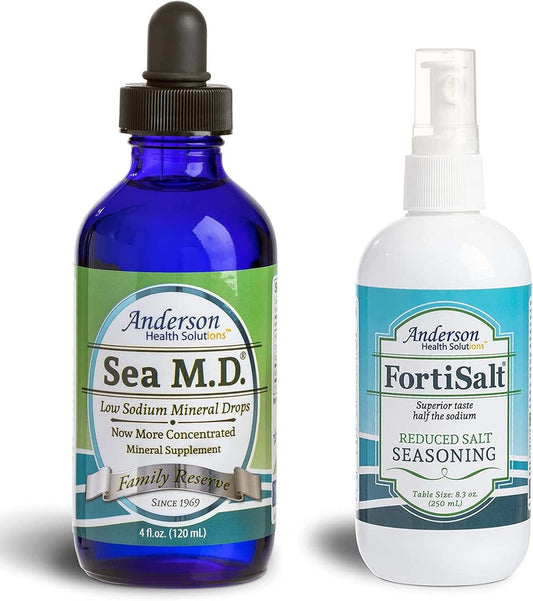 Ultimate Health Boost Bundle: Trace Minerals Drops & Low Sodium Fortisalt by Mineral Resources International, Inc. - Espot.com.au