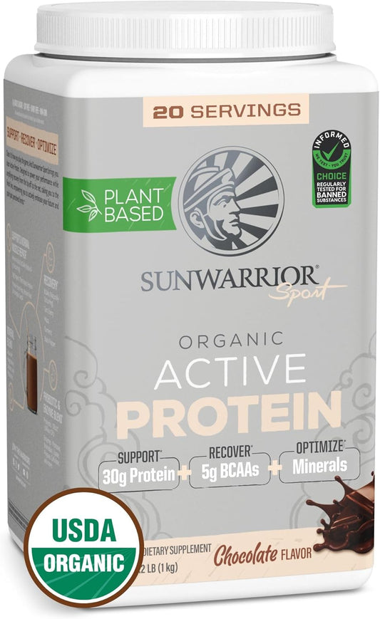 organic-chocolate-flavored-sunwarrior-vegan-protein-powder-with-bcaas---30g-per-serving---non-gmo-gluten-dairy-free---20-servings---ideal-for-active-sport---plant-based-formula-1